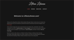 Desktop Screenshot of lillianlehman.com