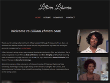 Tablet Screenshot of lillianlehman.com